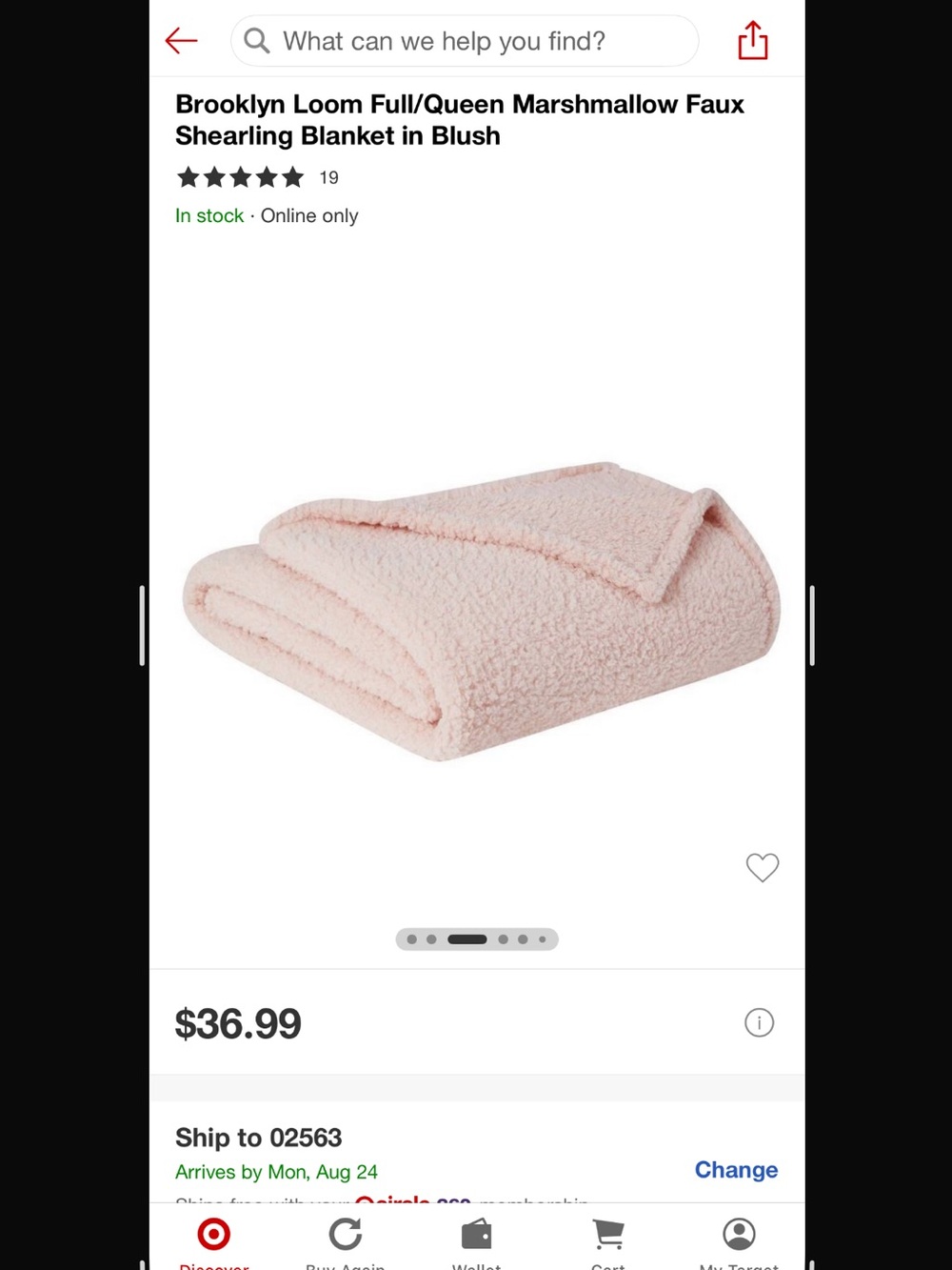 🩰Room Essentials 🩰Blush Marshmallow Blanket